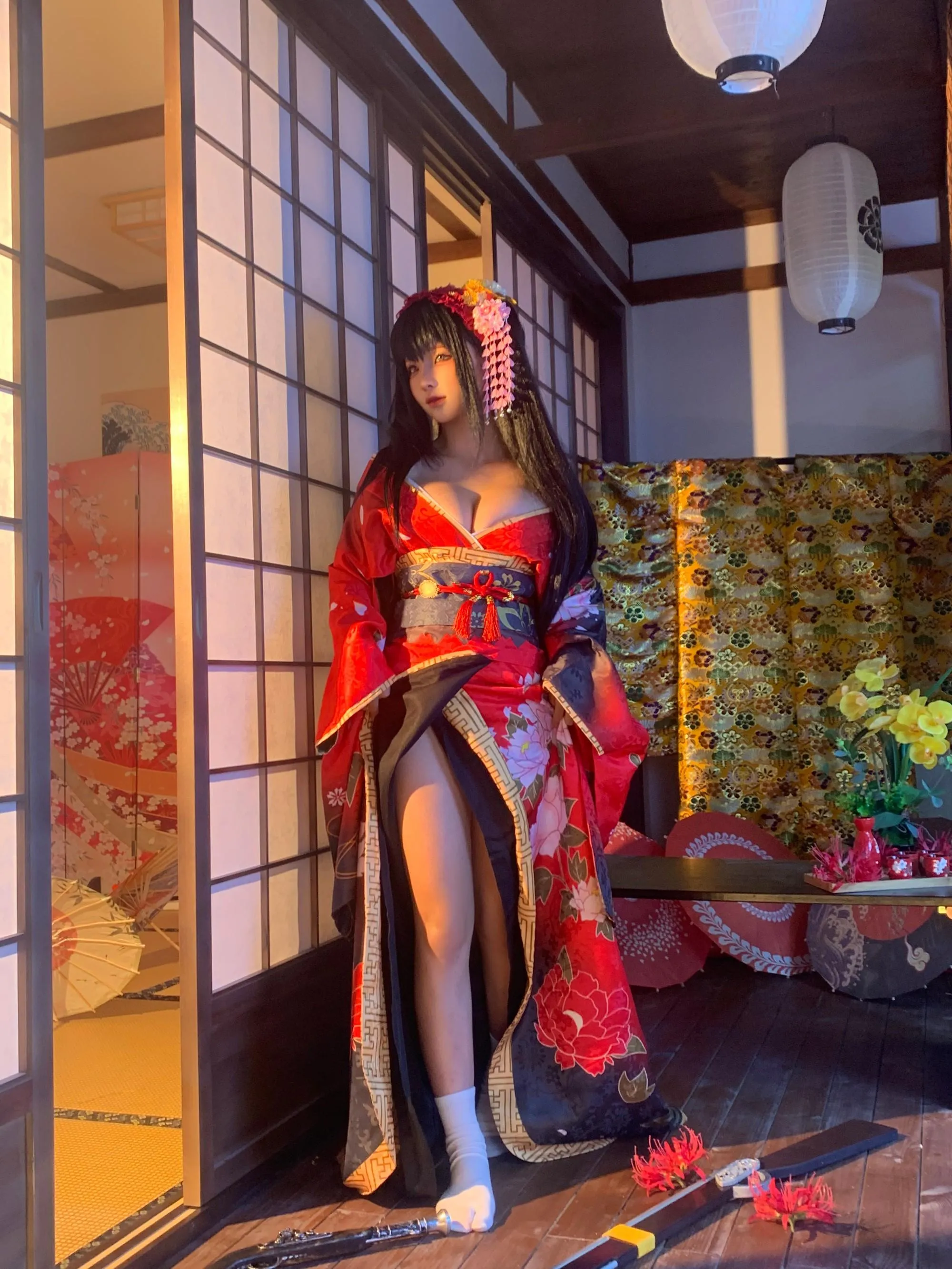 蠢沫沫 – NO.304 狂三和服cos-狂三 花絮 [114P]插图1